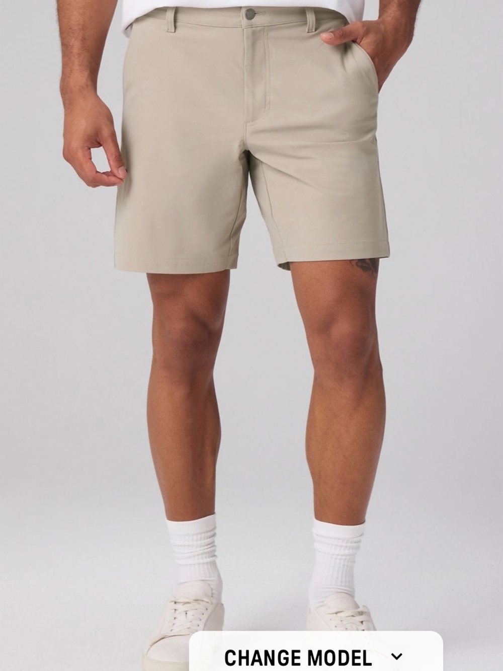 Men’s Fabletics The Don Shorts 8” Khaki